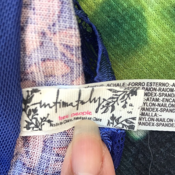 🐲💙 Free People Intimately Century Lace- Contrast Brami Bralette - Picture 3 of 6